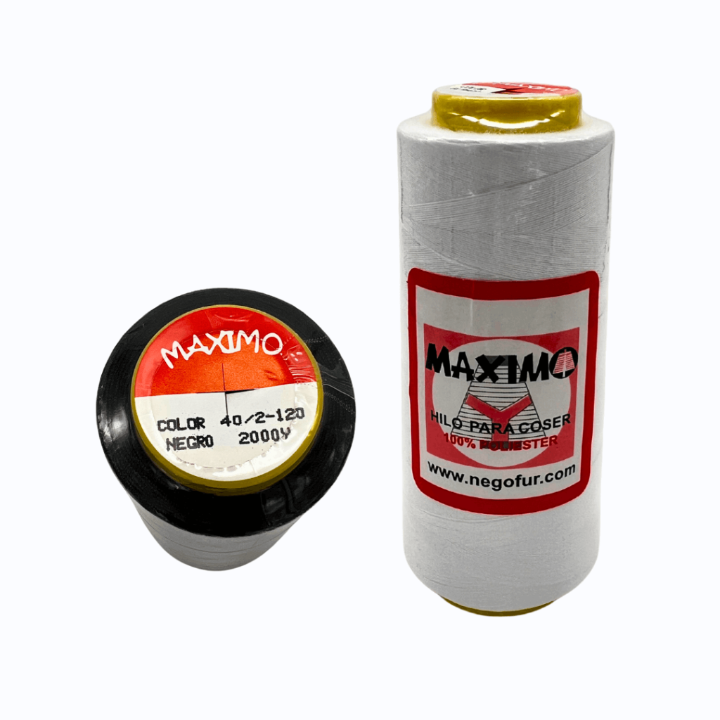 Hilo de poliéster #120 en cono de 2.000 yardas para costura de prendas delicadas