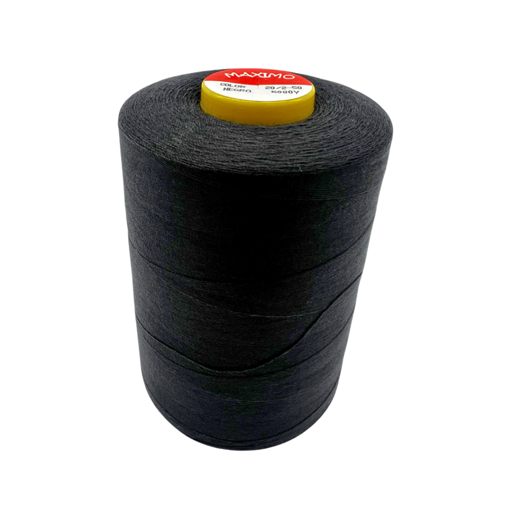 Hilo de poliéster #50 en cono de 5.000 yardas para prendas livianas y costura fina