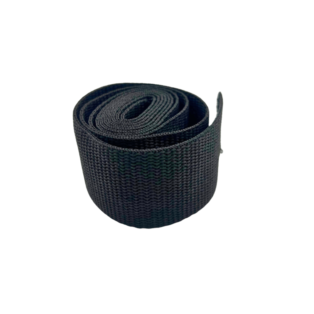 Vista frontal del rollo de reata intermedia 1½” de poliéster