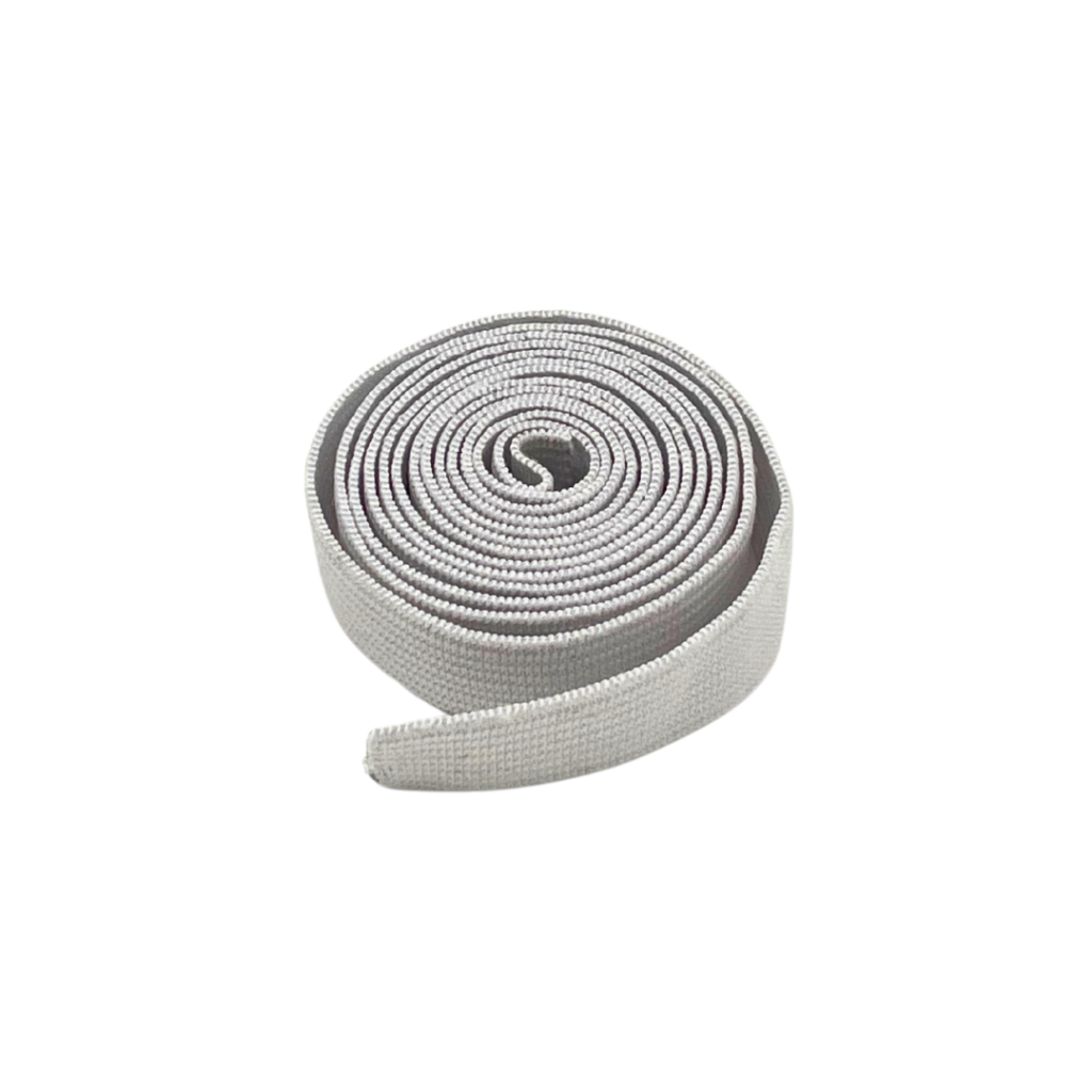 Resorte crochet de 1,5 cm mezcla algodón–nylon para pretinas internas en ropa cómoda